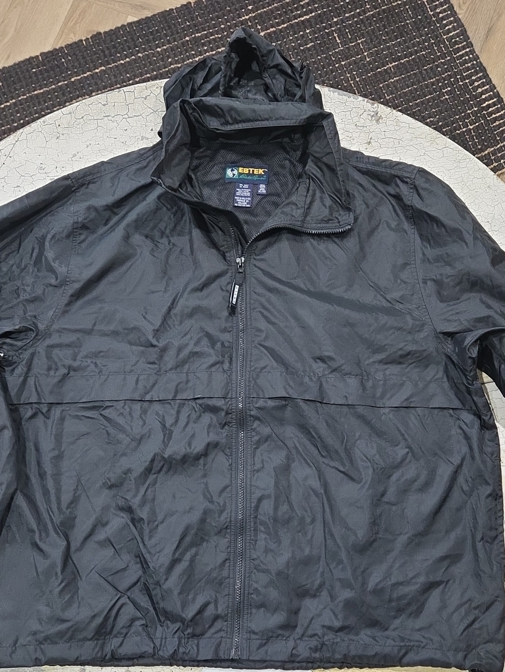 Eddie Bauer EBTEK 9647 Raincoat Black Men's Size XL
